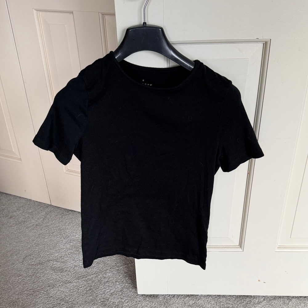 a new day Black Short Sleeve Tee